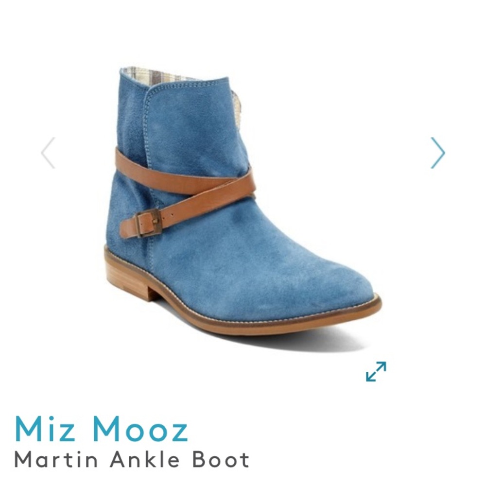 Miz Mooz Blue Ankle Boots